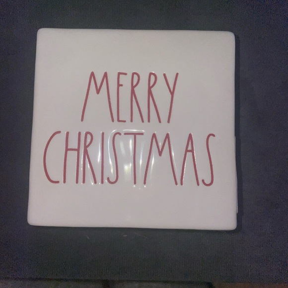 Rae Dunn double sided Ceramic MERRY CHRISTMAS Sign - Picture 8 of 12
